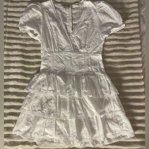White Ruffled Romper